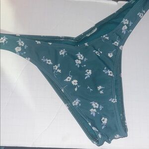 For bundles only - Hollister swim bikini bottom Green / White floral S